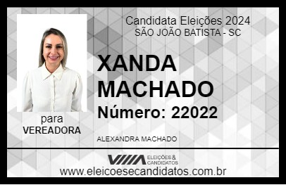 Candidato XANDA MACHADO 2024 - SÃO JOÃO BATISTA - Eleições