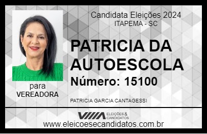 Candidato PATRICIA DA AUTOESCOLA 2024 - ITAPEMA - Eleições