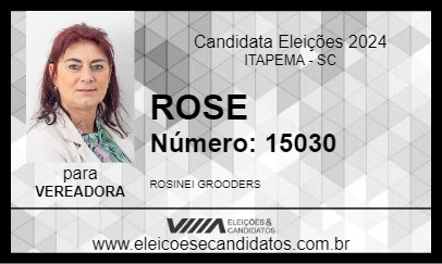 Candidato ROSE 2024 - ITAPEMA - Eleições