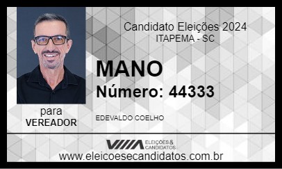 Candidato MANO 2024 - ITAPEMA - Eleições