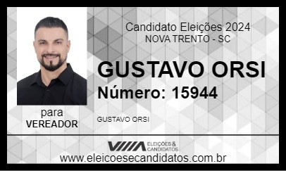 Candidato GUSTAVO ORSI 2024 - NOVA TRENTO - Eleições