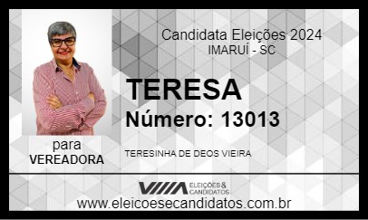 Candidato TERESA 2024 - IMARUÍ - Eleições