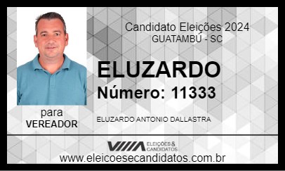 Candidato ELUZARDO 2024 - GUATAMBÚ - Eleições