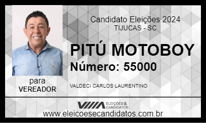 Candidato PITÚ MOTOBOY 2024 - TIJUCAS - Eleições