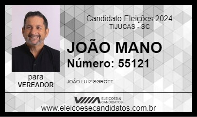 Candidato JOÃO MANO 2024 - TIJUCAS - Eleições