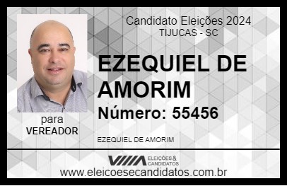 Candidato EZEQUIEL DE AMORIM 2024 - TIJUCAS - Eleições