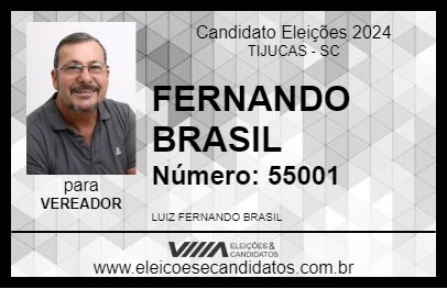 Candidato FERNANDO BRASIL 2024 - TIJUCAS - Eleições