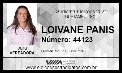 Candidato LOIVANE PANIS 2024 - GUATAMBÚ - Eleições