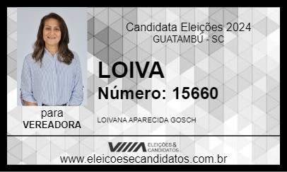 Candidato LOIVA 2024 - GUATAMBÚ - Eleições