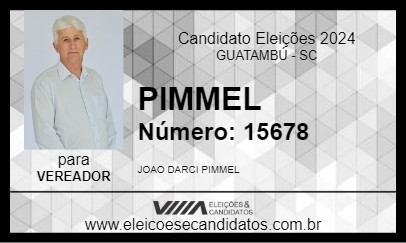 Candidato PIMMEL 2024 - GUATAMBÚ - Eleições