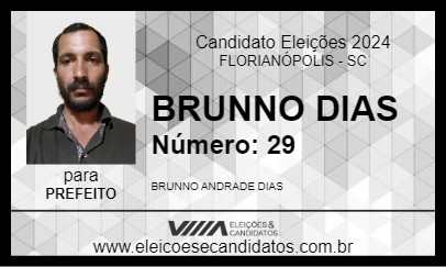 Candidato BRUNNO DIAS 2024 - FLORIANÓPOLIS - Eleições