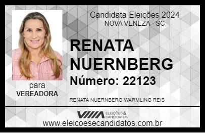 Candidato RENATA NUERNBERG 2024 - NOVA VENEZA - Eleições