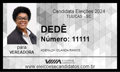 Candidato DEDÊ 2024 - TIJUCAS - Eleições