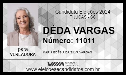 Candidato DÉDA VARGAS 2024 - TIJUCAS - Eleições