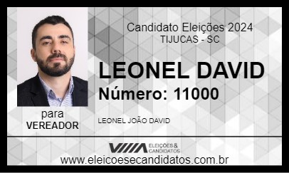 Candidato LEONEL DAVID 2024 - TIJUCAS - Eleições