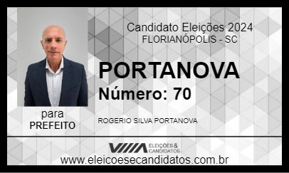 Candidato PORTANOVA 2024 - FLORIANÓPOLIS - Eleições