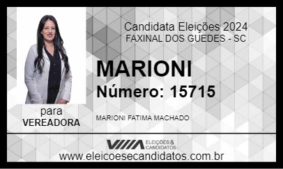 Candidato MARIONI 2024 - FAXINAL DOS GUEDES - Eleições