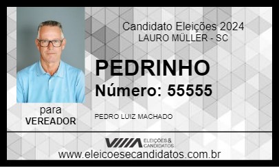 Candidato PEDRINHO 2024 - LAURO MÜLLER - Eleições