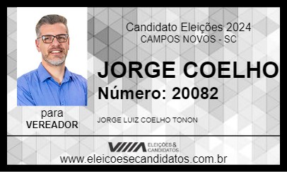 Candidato JORGE COELHO 2024 - CAMPOS NOVOS - Eleições