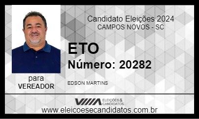 Candidato ETO 2024 - CAMPOS NOVOS - Eleições