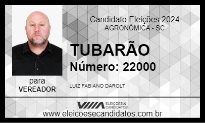 Candidato TUBARÃO 2024 - AGRONÔMICA - Eleições