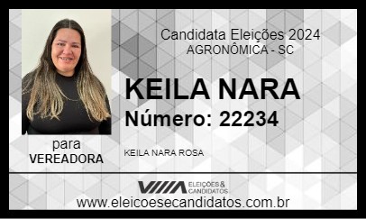 Candidato KEILA NARA 2024 - AGRONÔMICA - Eleições