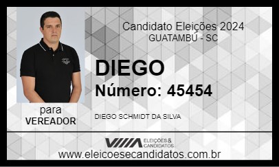 Candidato DIEGO 2024 - GUATAMBÚ - Eleições