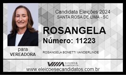 Candidato ROSANGELA 2024 - SANTA ROSA DE LIMA - Eleições