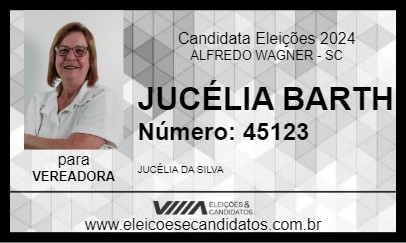 Candidato JUCÉLIA BARTH 2024 - ALFREDO WAGNER - Eleições