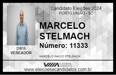 Candidato MARCELO STELMACH 2024 - PORTO UNIÃO - Eleições