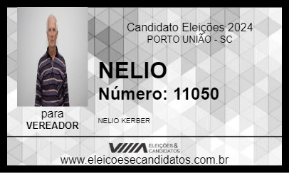 Candidato NÉLIO KERBER 2024 - PORTO UNIÃO - Eleições