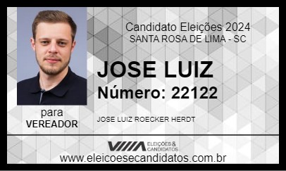 Candidato JOSE LUIZ 2024 - SANTA ROSA DE LIMA - Eleições