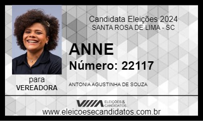 Candidato ANNE 2024 - SANTA ROSA DE LIMA - Eleições