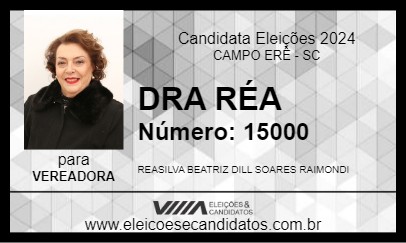 Candidato DRA RÉA 2024 - CAMPO ERÊ - Eleições