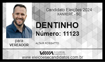 Candidato DENTINHO 2024 - XANXERÊ - Eleições