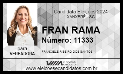 Candidato FRAN RAMA 2024 - XANXERÊ - Eleições