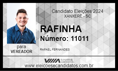 Candidato RAFINHA 2024 - XANXERÊ - Eleições