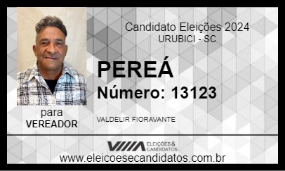 Candidato PEREÁ 2024 - URUBICI - Eleições