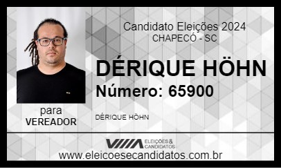 Candidato DÉRIQUE HÖHN 2024 - CHAPECÓ - Eleições