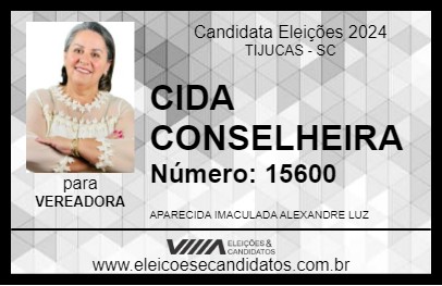 Candidato CIDA CONSELHEIRA 2024 - TIJUCAS - Eleições