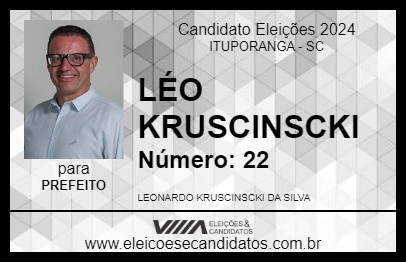 Candidato LÉO KRUSCINSCKI 2024 - ITUPORANGA - Eleições