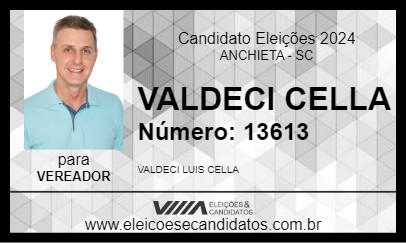 Candidato VALDECI CELLA 2024 - ANCHIETA - Eleições