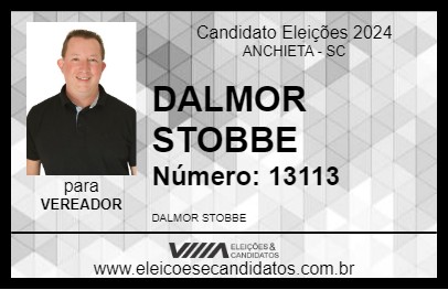 Candidato DALMOR STOBBE 2024 - ANCHIETA - Eleições