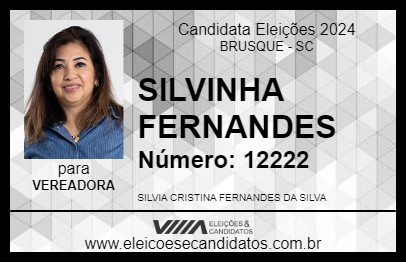 Candidato SILVINHA FERNANDES 2024 - BRUSQUE - Eleições