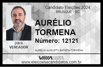 Candidato AURÉLIO TORMENA 2024 - BRUSQUE - Eleições