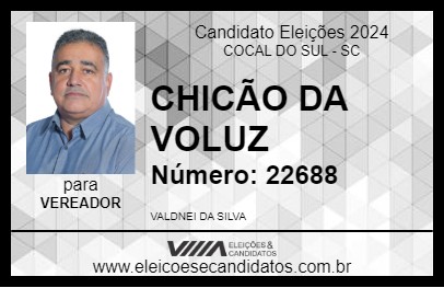 Candidato CHICÃO 2024 - COCAL DO SUL - Eleições