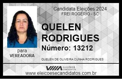 Candidato QUELEN RODRIGUES 2024 - FREI ROGÉRIO - Eleições