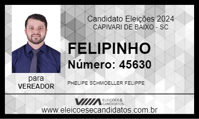 Candidato FELIPINHO 2024 - CAPIVARI DE BAIXO - Eleições