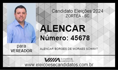 Candidato ALENCAR 2024 - ZORTÉA - Eleições