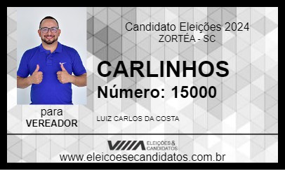 Candidato CARLINHOS 2024 - ZORTÉA - Eleições